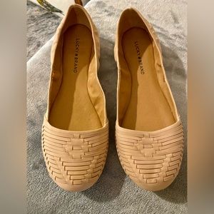 LUCKY BRAND -Never worn- Emmie Aztec Woven Boho Ballet Flats Sz 9.5